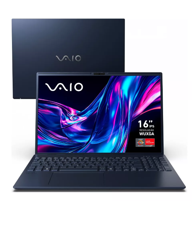 Notebook VAIO FE16 Amd Ryzen 7 - 5700u Linux 16gb 512gb Ssd Tela 16 Ips Wuxga Antirreflexo - Cinza Grafite - Vjfe69f11xb0811h