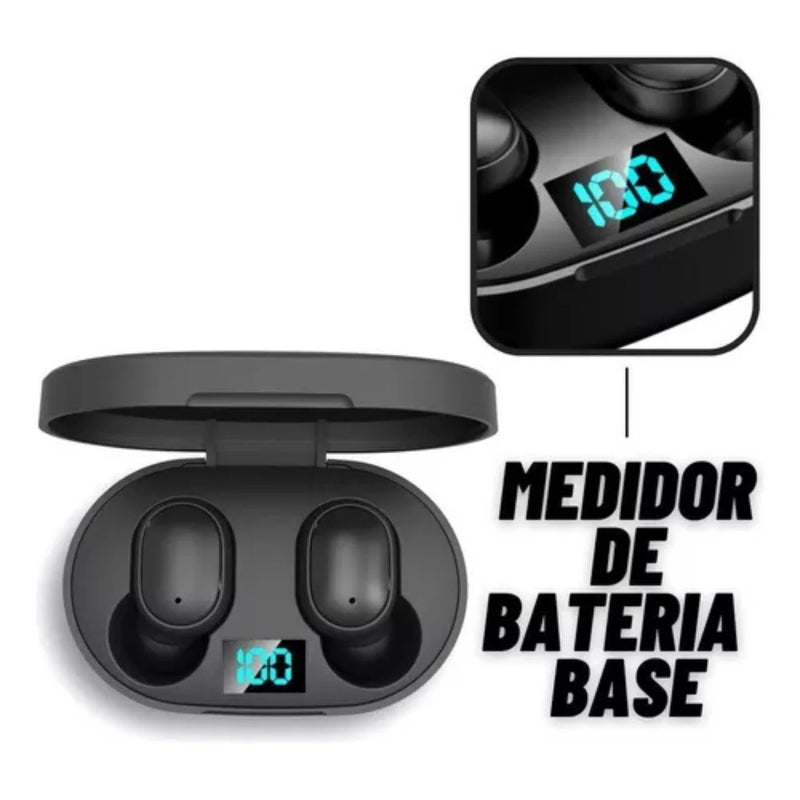 Dual Led Bluetooth Earphone 5.0 Airdots Air Wireless-Black