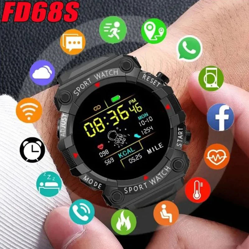 2024 Smart Watch Men And Women Bluetooth Smartwatch IP68 Touchscreen Fitness Bracelet Sports Fitness Smart Band for IOS Android