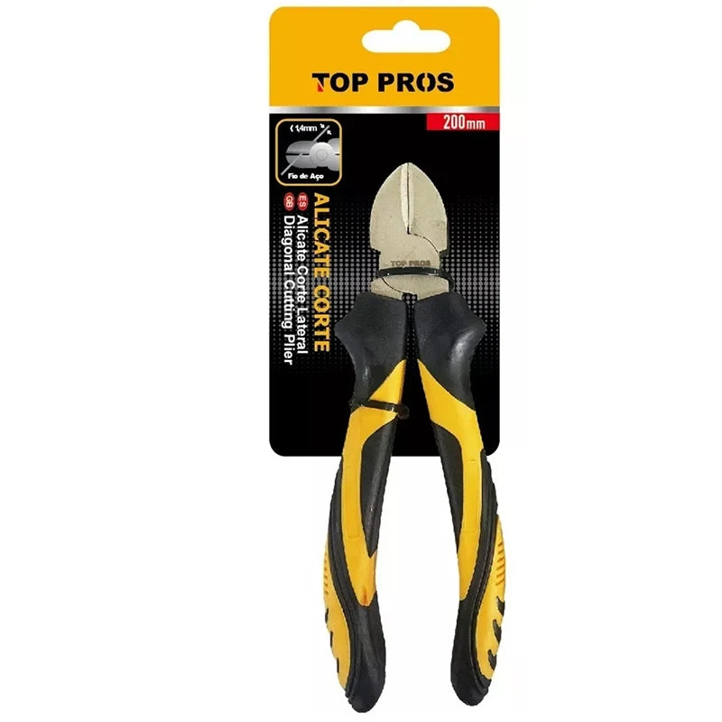 Diagonal Side Cutting Pliers 8 "Professional Multipurpose Resistant Tool Ideal for Precise Cuts Miscellaneous Applications