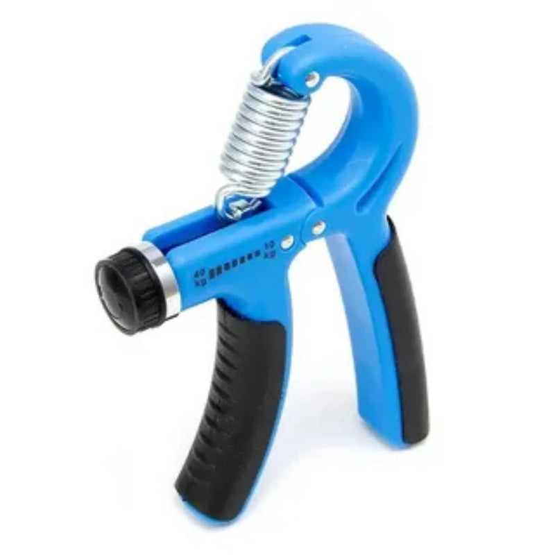 Hand Grip Ajustável com Mola - Exercitador de Mão e Antebraço para Fisioterapia e Fortalecimento (5kg a 60kg) - Azul