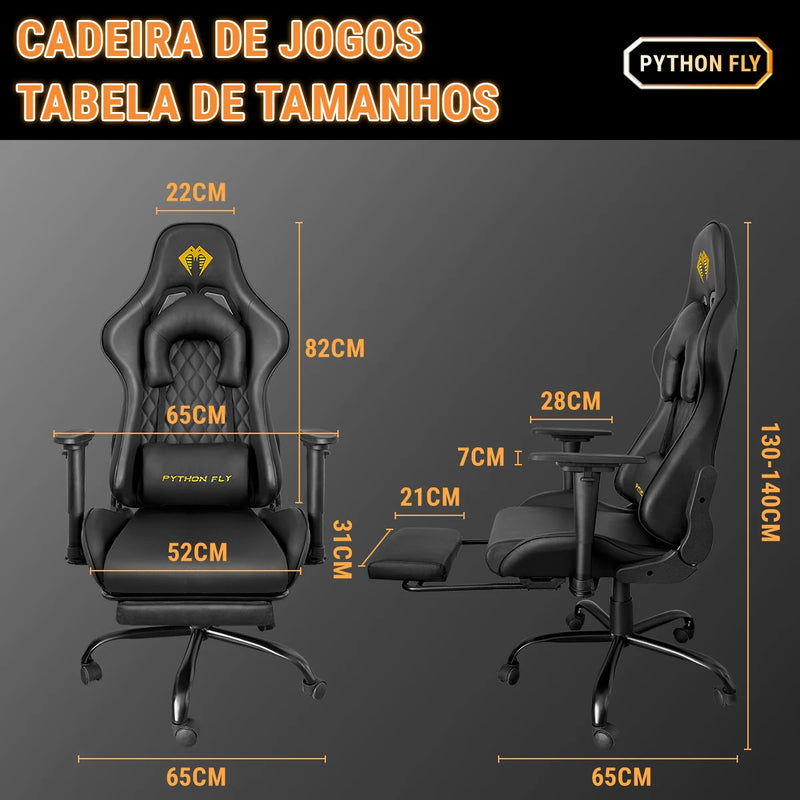 Cadeira Gamer Ergonômica – Conforto e Estilo para Longas Sessões