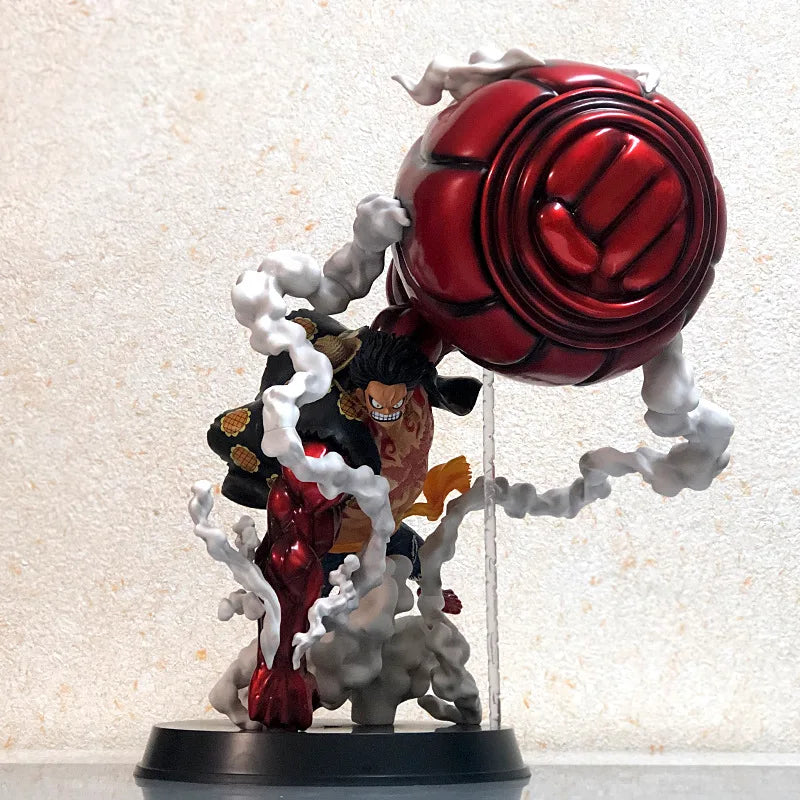 22CM Monkey D. Luffy Gear 4 Figura Colecionável One Piece (22cm) – Versão Remasterizada