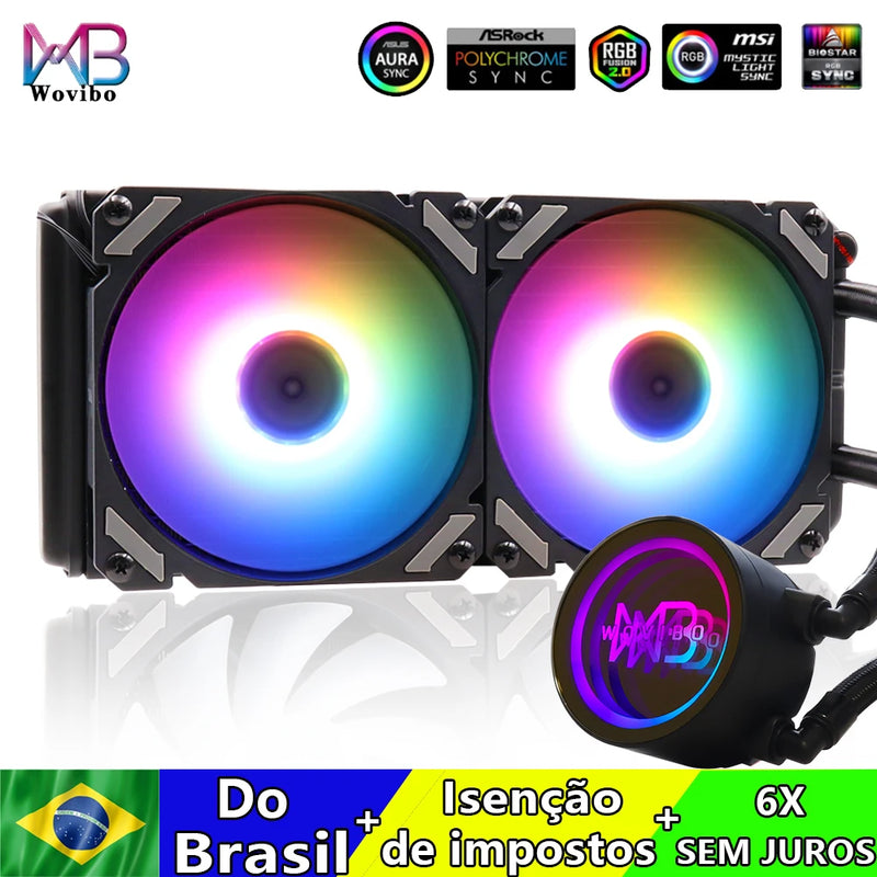 Wovibo WBJY 240mm AIO Liquid Cooler ARGB - Alto Desempenho e Compatibilidade Universal