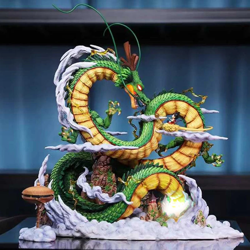 Figura Colecionável Dragon Ball Z - Shenron e Son Goku (45cm)