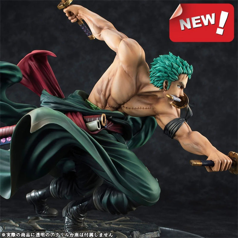 One Piece Quente 10cm Figura de Anime GK Roronoa Zoro Três Lâminas Sa-máximo Mangá Anime Estátua Figura de Ação Coleção Modelo Brinquedo Infantil