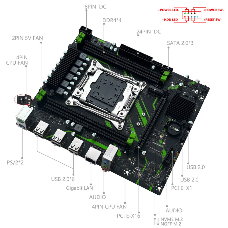 Placa-mãe MACHINIST X99-PR9-H