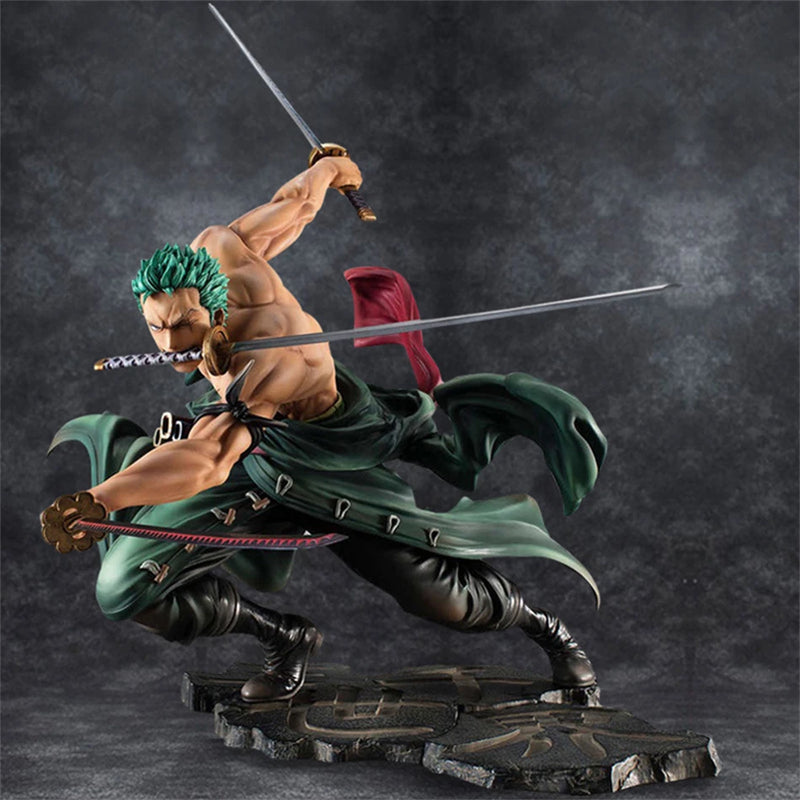 One Piece Quente 10cm Figura de Anime GK Roronoa Zoro Três Lâminas Sa-máximo Mangá Anime Estátua Figura de Ação Coleção Modelo Brinquedo Infantil