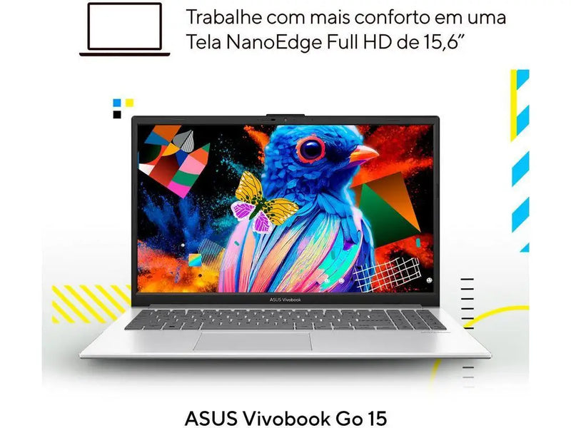 ASUS VivoBook Go 15 E1504GA-NJ447 Intel Core i3 4GB RAM SSD 256GB 15,6 Full HD Linux 90NB0ZT1-M00PS0