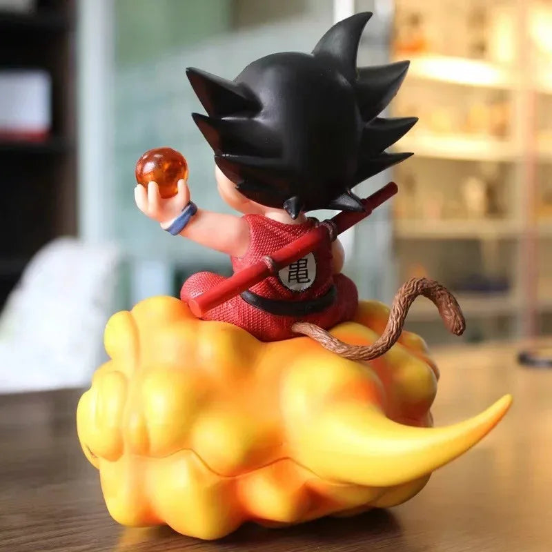 Dragon Ball Figura de Anime Sun Goku Figura de Ação Jovem Voando Mesmo Estilo Tendon Douyun Estátua de PVC Coleção Modelo Boneca Infantil