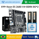 MOUGOL X99 Gaming Motherboard Set with Intel Xeon E5 2680 V4 & DDR4 8Gx2 2133MHz Dual Channel RAM M.2 NVME for Desktop PC