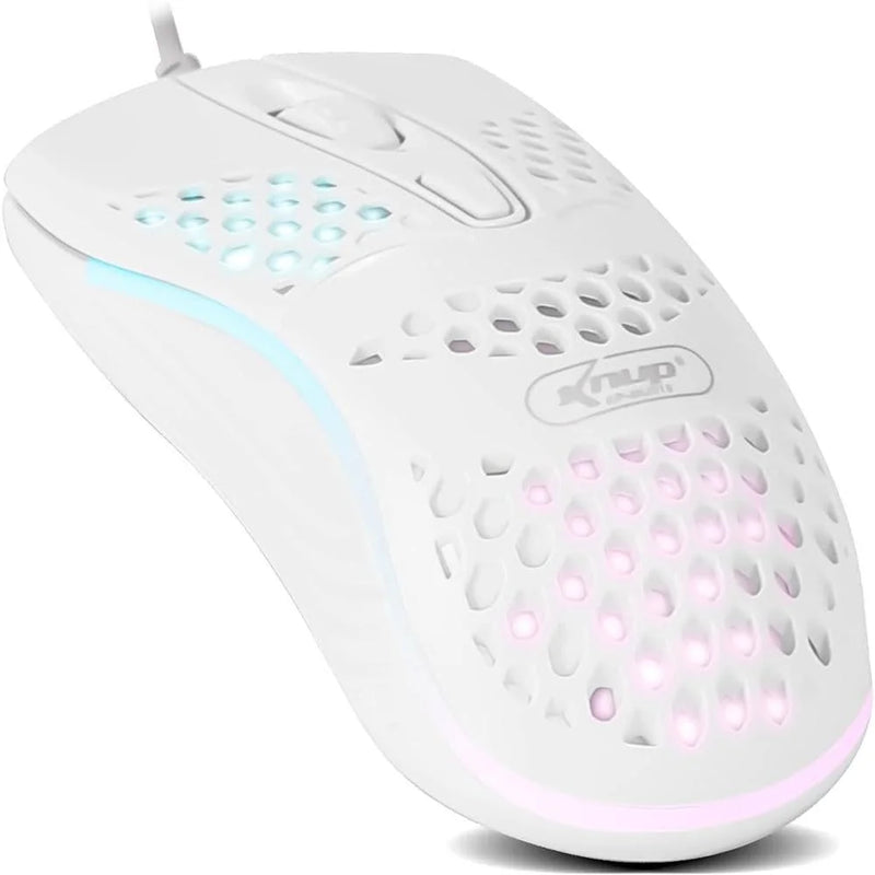 Mouse Óptico Com Fio Usb RGB Para Computador Notebook