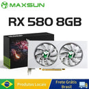 Placa de Vídeo MAXSUN Radeon RX580 8GB GDDR5 Dual Fan
