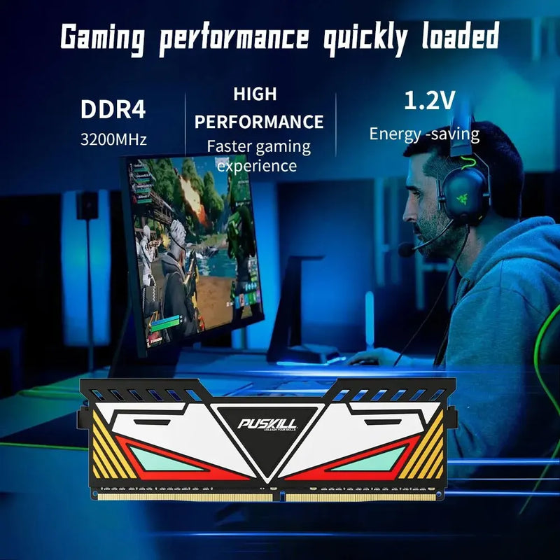 Memória RAM DDR4 2x8GB de 3200Hz