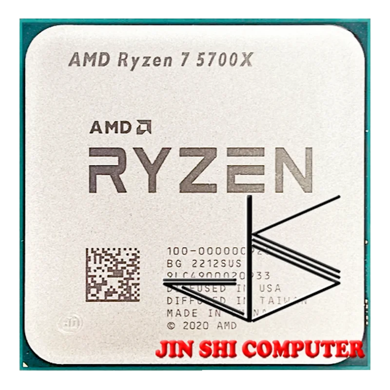 AMD Ryzen 7 5700X R7 5700X 3.4GHz 8-Core 16-Thread PCIE4.0 65W CPU Processador de 7NM