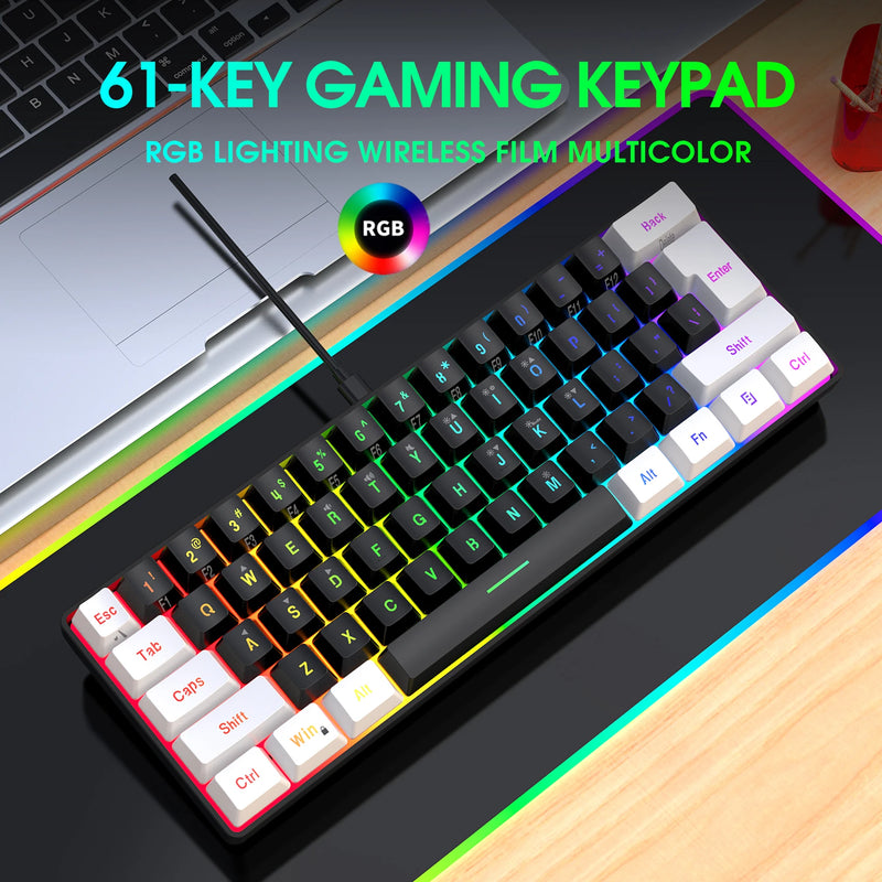 KIT TECLADO MECANICO E MOUSE RGB