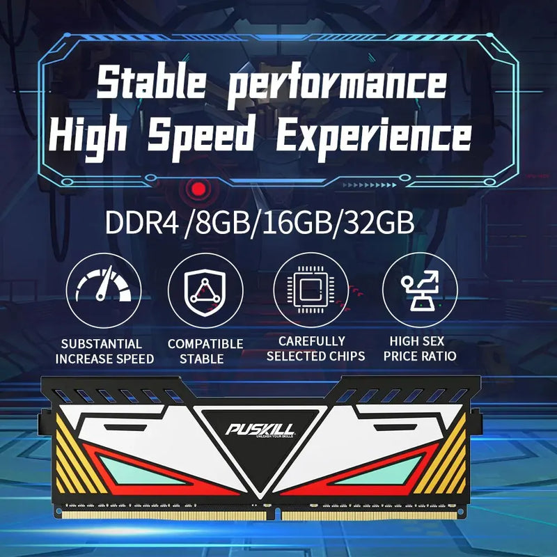 Memória RAM DDR4 2x8GB de 3200Hz