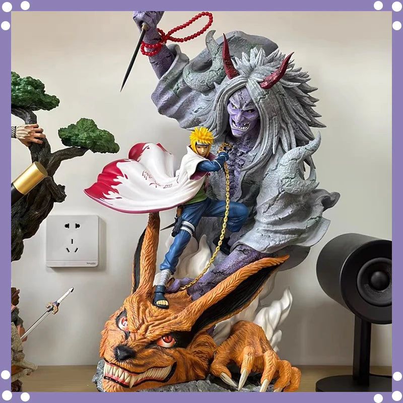 Naruto Namikaze Minato, Figura de Ação de Anime, Estátua de Naruto, Yondaime Hokage, Anime PVC, Modelo Colecionável, Boneca, Brinquedo, Presente, 28cm