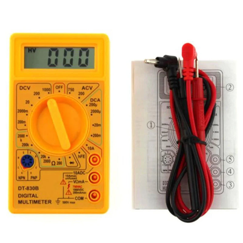 Dt-830 Dcv Dca Diode Digital Multimeter Acv With 9v Battery