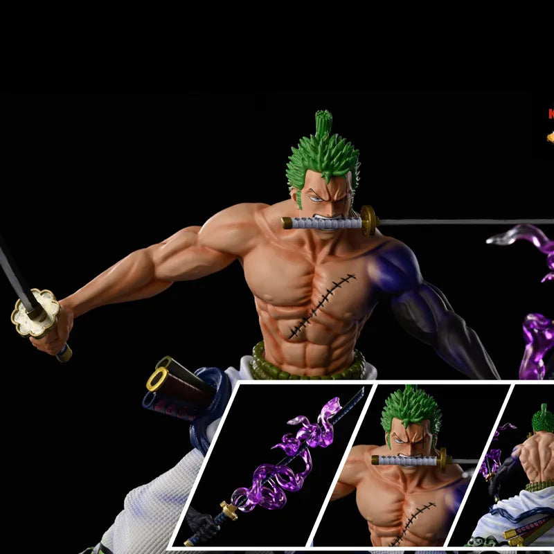 Nova Figura de Ação de Anime One Piece GK Roronoa Zoro de 20cm, Figura de Ação de PVC, Coleção de Desenhos Animados, Modelo de Boneca, Brinquedo Presente Decoração