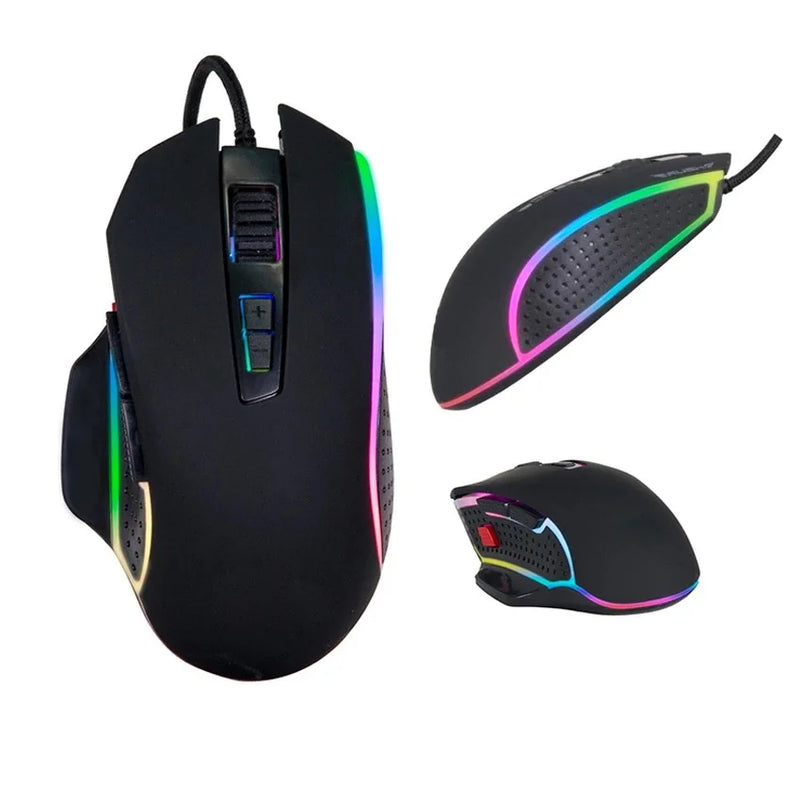 Mouse Gamer Led Rdg 4800dpi 7 Botoes Knup Kp Mu006