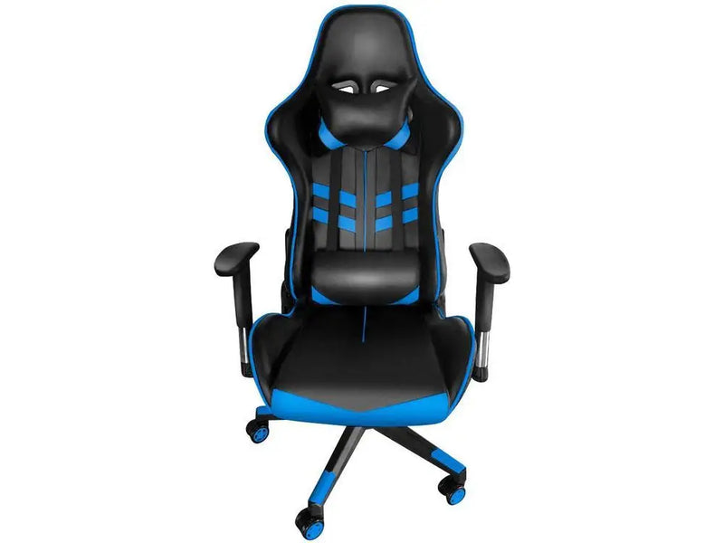 GAM-AZ1 AC Commercial Black and Blue Reclining Gamer Chair