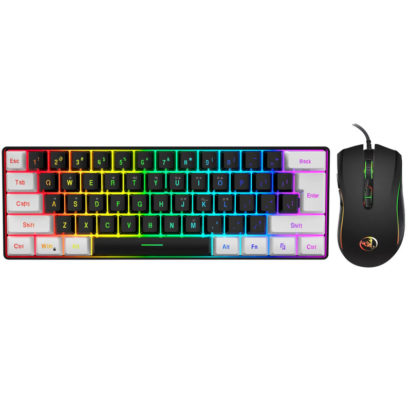 KIT TECLADO MECANICO E MOUSE RGB