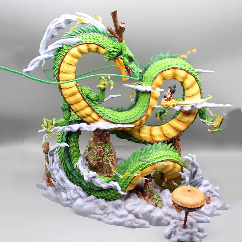 Figura Colecionável Dragon Ball Z - Shenron e Son Goku (45cm)