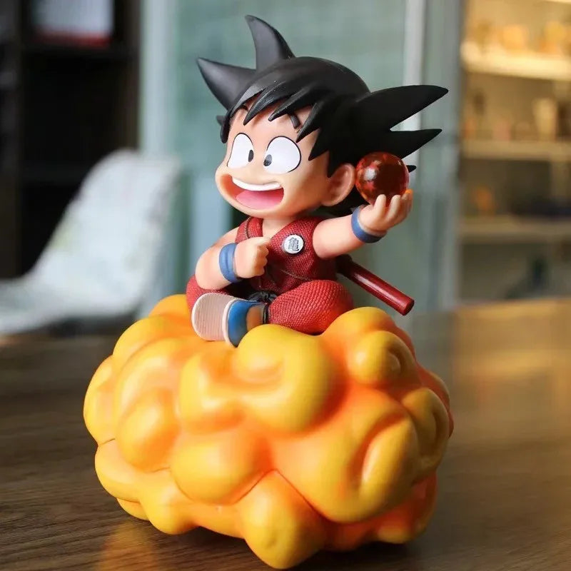 Dragon Ball Figura de Anime Sun Goku Figura de Ação Jovem Voando Mesmo Estilo Tendon Douyun Estátua de PVC Coleção Modelo Boneca Infantil