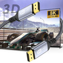8K DP Cable DisplayPort Cable 1.4 High Speed Display Port Cord 8K@60Hz  G-Sync FreeSync 4K@144Hz 2K@240Hz HDR 10 32.4Gbps