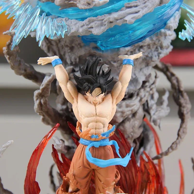 Figura de anime Son Goku Dragon Ball de 25 cm - Figura luminosa Super Genki Bomb