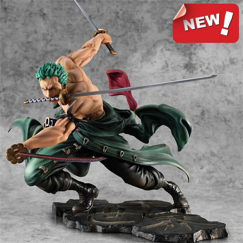 One Piece Quente 10cm Figura de Anime GK Roronoa Zoro Três Lâminas Sa-máximo Mangá Anime Estátua Figura de Ação Coleção Modelo Brinquedo Infantil